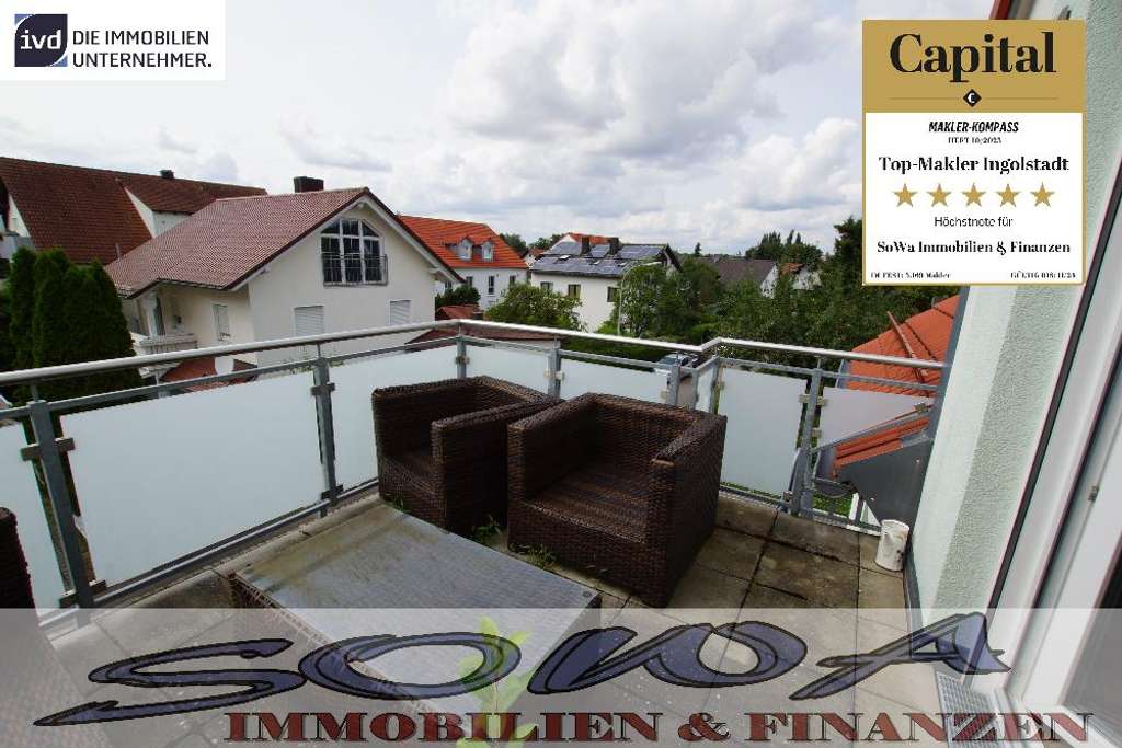 Moderne 3 Zimmer Wohnung mit 2 Balkonen und Tiefgaragenstellplatz und Aufzug in Ingolstadt - Ein ...