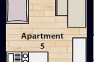 * NUR FÜR STUDENT*INNEN * Möbiliertes Apartment Nr. 5 im EG frei ab 10.2025 * – Gabelsbergerstr. 56, 86199 Augsburg – Vorschaubild 6