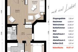 DÜSSELDORF-Pempelfort | Großzügig geschnitten, zentral gelegen, mit Balkon – 40477 Pempelfort, Düsseldorf – Vorschaubild 20