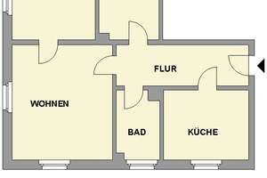 Idyllisch gelegene 3-Raum-Wohnung mit Tageslichtbad – Landgraben 9, 9224 Mittelbach, Chemnitz – Vorschaubild 6