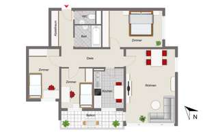Solide Kapitalanlage: 4-Zimmer-Wohnung über den Dächern Moosachs! – Die vollständige Adresse der Immobilie erhältst du vom Anbieter., 80993 Alt-Moosach, München – Vorschaubild 13