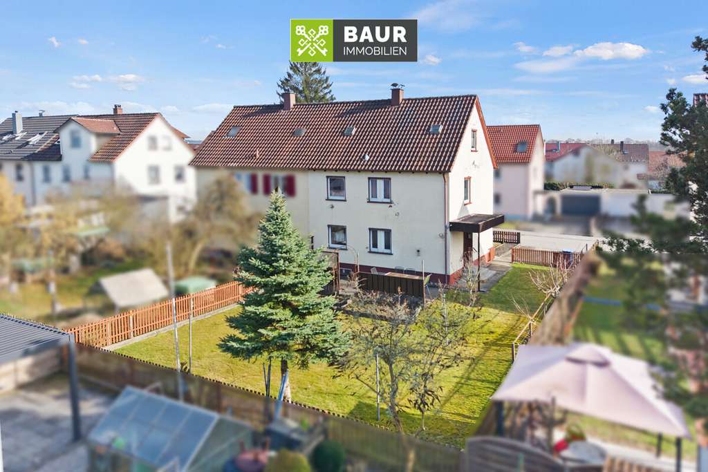 Immobilie in Biberach an der Riß - 360° | Massive Doppelhaushälfte mit großem Garten und viel Potenzial in Biberach - Bild 1