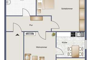 2-Zimmer-Wohnung in Hamm Westen – Friesenstraße 34, 59067 Herringen, Hamm – Vorschaubild 2