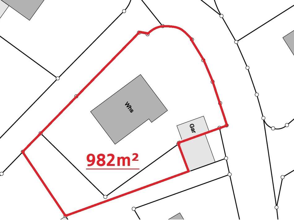 Auszug Lageplan Grundstück