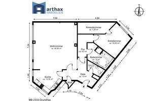 Hannover List:  Sehr großzügige Wohnung mit TG-Stellplatz und Lift – Die vollständige Adresse der Immobilie erhältst du vom Anbieter., 30161 List, Hannover – Vorschaubild 11