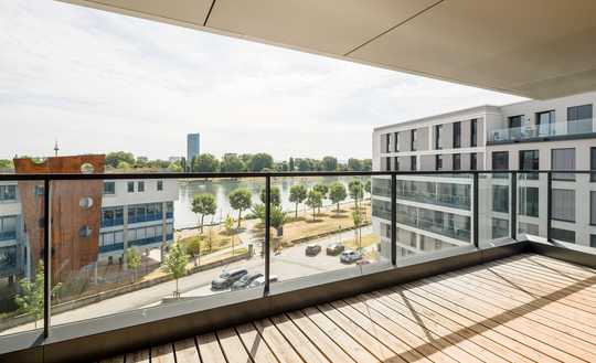 4-Zimmer Neubauwohnung mit Blick auf den Rhein im 4.OG