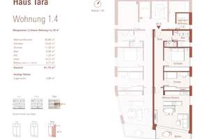 WE Tara 2  /// 4-Zimmer-Wohnung mit großzügigem Balkon (WE 1.3+1.4) – 79104 Herdern-Nord, Freiburg im Breisgau – Vorschaubild 8