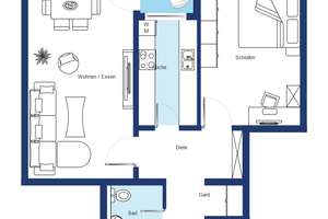 Grandiose Aussicht - 2 Zimmer mit West-Loggia – Die vollständige Adresse der Immobilie erhältst du vom Anbieter., 81927 Englschalking, München – Vorschaubild 15