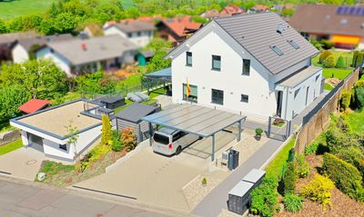 Exklusive 2 Doppelhaushälften mit großem Garten und Fernblick| Schlüchtern
