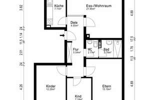 Saniert. Vier-Zimmer-Wohnung mit Balkon und Tiefgaragenstellplatz. – Die vollständige Adresse der Immobilie erhältst du vom Anbieter., 40595 Garath, Düsseldorf – Vorschaubild 16