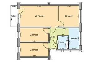 4-Zimmer-Wohnung in Rostock-Lütten Klein – Sassnitzer Str. 10, 18107 Rostock – Vorschaubild 3