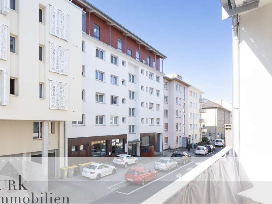Blick vom Balkon