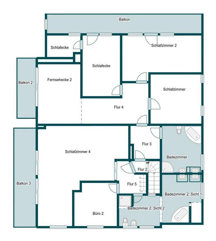 Grundriss Skizze 1.OG