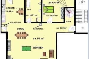 Penthouse - Gaubenzimmer - Dachterrasse - LED-Beleuchtung - Fahrstuhl - Einmalig in Brhv.... – Hafenstr. 188, 27568 Lehe, Bremerhaven – Vorschaubild 20