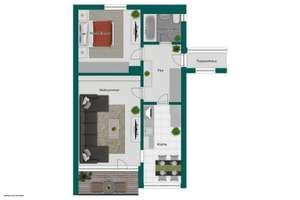 2-Zimmer-Wohnung mit Aufzug, Balkon & Stellplatz – Bonn-Heiderhof – Die vollständige Adresse der Immobilie erhältst du vom Anbieter., 53177 Heiderhof, Bonn – Vorschaubild 9