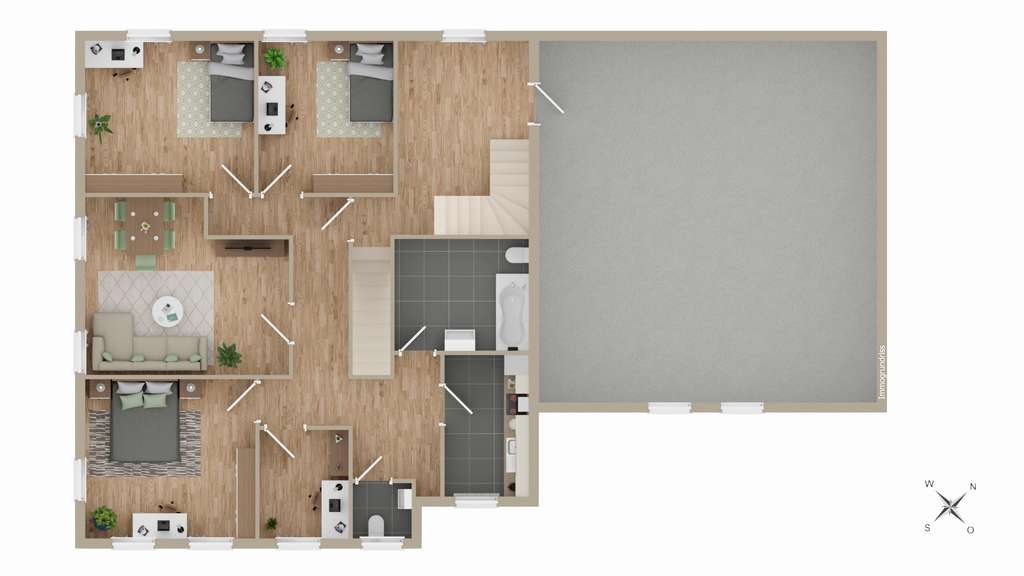 Immobilie in Remseck am Neckar - Gastgeber beim nächsten Zuckerfest: Ihr Traumhaus für 3 Familien + Extra-Grundstück!! - Bild 2