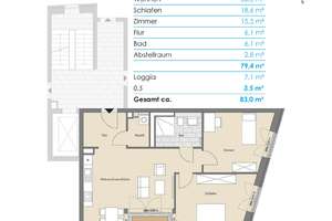 3-Zimmer-Neubauwohnung an der Kieler Hörn – Die vollständige Adresse der Immobilie erhältst du vom Anbieter., 24143 Gaarden-Ost, Kiel – Vorschaubild 9