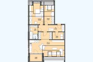 MG-Eicken: Erstbezug: Dachgeschoss! Ruhige Sonnendurchflutete 3-Zimmer-Wohnung! Nähe Gericht! – Gneisenaustr. 12, 41061 Eicken, Mönchengladbach – Vorschaubild 9