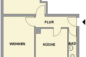 2-Raum-Wohnung in ruhiger Wohnlage – Gottfr.-Keller-Str. 54, 9113 Schloßchemnitz, Chemnitz – Vorschaubild 3
