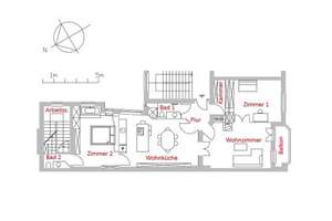 Am Lietzensee: Ausgefallene 3,5-Zimmer Architektenwohnung in gepflegtem Altbau – Steifensandstraße 1, 14057 Charlottenburg, Berlin – Vorschaubild 2