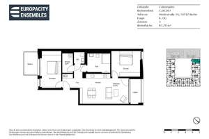Modern Living at The Colonnades – Exklusives 3-Zimmer-Apartment mit zwei Loggien und Einbauküche – Heidestraße 39, 10557 Moabit, Berlin – Vorschaubild 17