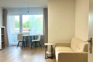 Erstbezug nach Renovierung: Möblierte 1-Zimmer-Wohnung mit großem Balkon ins Grüne – Untersendling – 81369 Untersendling, München – Vorschaubild 6