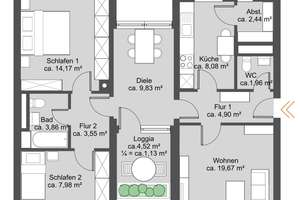 Bezugsfreie u. renovierte Wohnung mit Loggia in ruhiger Lage – Die vollständige Adresse der Immobilie erhältst du vom Anbieter., 81375 Neuhadern, München – Vorschaubild 32