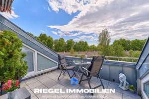 Sie hier? Wir auch! Gepflegte Dachgeschosswohnung mit Dachterrasse und harmonischer Raumaufteilung