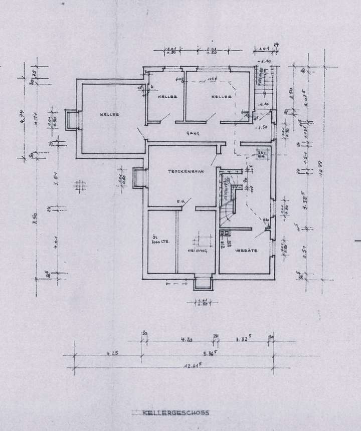 Grundriss Keller