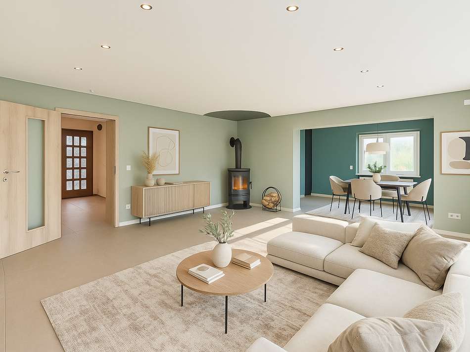 Wohnzimmer - digitales staging