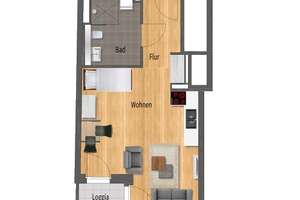 1 Monat mietfrei – moderne, barrierefreie 1-Zimmer-Wohnung mit Komfort und Stil – Durlacher Straße 56, 75172 Weststadt, Pforzheim – Vorschaubild 8