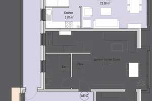 Energieeffiziente 2 Zimmer Neubauwohnung in Krefeld-Stadtmitte – Die vollständige Adresse der Immobilie erhältst du vom Anbieter., 47798 Stadtmitte, Krefeld – Vorschaubild 10