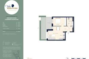 Viva Agrippina: 2-Zimmer-Wohnung mit Terrasse & Garten, 56,38 m² im Erdgeschoss – Oppenheimstraße 14, 50668 Neustadt/Nord, Köln – Vorschaubild 3