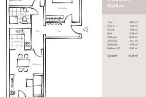 3-Zimmer-Wohnung mit BALKON und Badewanne - Wohnberechtigungsschein erforderlich – 39124 Neue Neustadt, Magdeburg – Vorschaubild 7