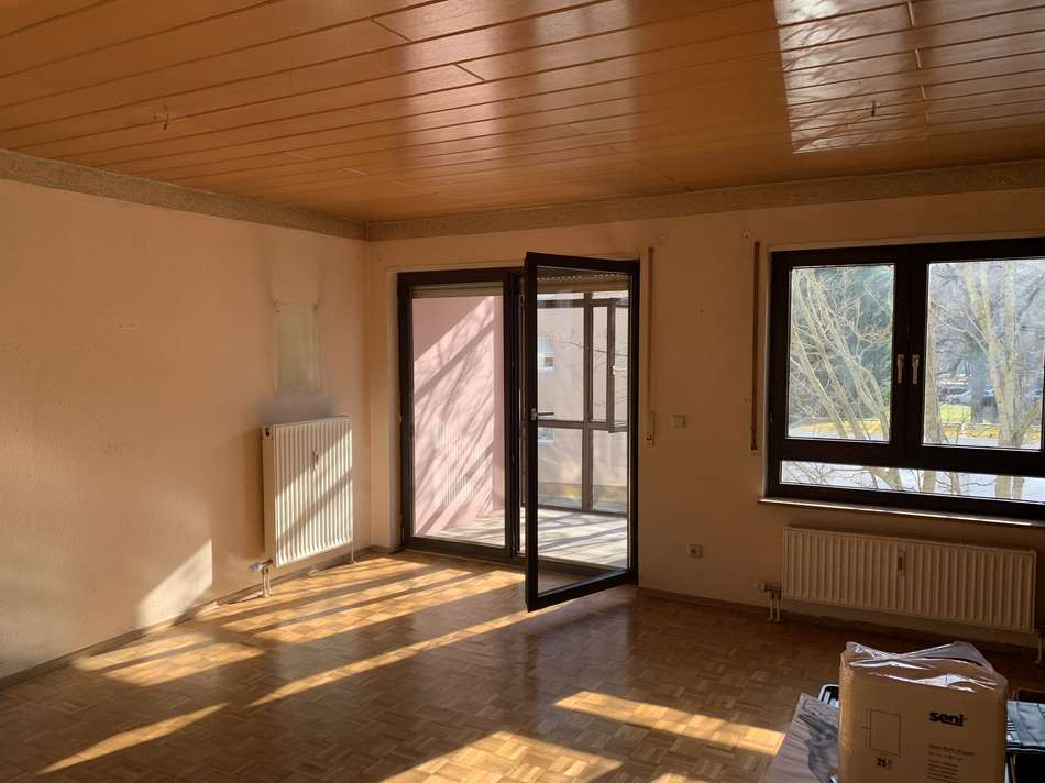 Wohnzimmer mit Winterbalkon