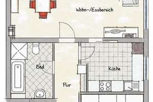 Bezugsfrei; Stilvolle 3 Zimmer Wohnung mit Balkon und PKW Stellplatz (SNR) – 50997 Rondorf, Köln – Vorschaubild 16