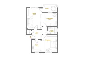 Gut geschnittene 3-Zimmer-Wohnung mit Loggia im Vorderen Westen – Die vollständige Adresse der Immobilie erhältst du vom Anbieter., 34119 West, Kassel – Vorschaubild 6