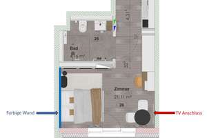 Exklusives Studentenapp. mit Südbalkon - Erstbezug sofort möglich – Hofgartenweg 14, 93051 Kumpfmühl-Ziegetsdorf-Neuprüll, Regensburg – Vorschaubild 15