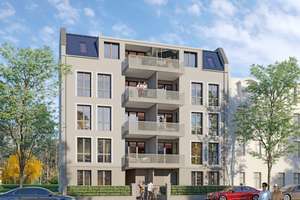 Barrierefreie stilvolle 3-Zimmer-Wohnung mit Loggia und  bodentiefen Fenstern - WE42