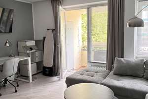 Befristet auf 1 Jahr: möblierte 1-Zimmer-Wohnung  mit Balkon nahe S Halensee – Ringbahnstraße 1, 10711 Halensee, Berlin – Vorschaubild 3