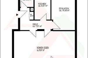 Helle 2-Zimmer-Wohnung mit zwei Balkonen und Blick ins Grüne – Düsseldorf-Düsseltal – Brehmstraße 9, 40239 Düsseltal, Düsseldorf – Vorschaubild 2