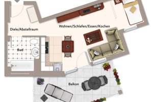 Mikro-Apartment in top Zustand in Nürnberg Nord...Für Singles oder Kapitalanleger – Die vollständige Adresse der Immobilie erhältst du vom Anbieter., 90411 Schafhof, Nürnberg – Vorschaubild 2