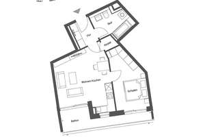 2-Zi.-Whg. mit Balkon in Südausrichtung über die gesamte Wohnungsbreite – Fritz-Bauer-Straße 28, 81249 Aubing-Süd, München – Vorschaubild 4