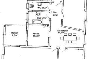 Schöne, gepflegte, geräumige 3,5 Zimmer Wohnung mit Balkon – Die vollständige Adresse der Immobilie erhältst du vom Anbieter., 69488 Birkenau – Vorschaubild 2