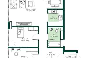 3-Zimmer-Rarität im „BROOKS ON EAST“ Tower inklusive EBK! Provisionsfrei für den Käufer – Die vollständige Adresse der Immobilie erhältst du vom Anbieter., 10243 Friedrichshain, Berlin – Vorschaubild 13