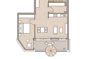 - MILANEO - Großzügige 2-Zimmer-Wohnung mit Süd-Balkon – Die vollständige Adresse der Immobilie erhältst du vom Anbieter., 70173 Europaviertel, Stuttgart – Vorschaubild 7