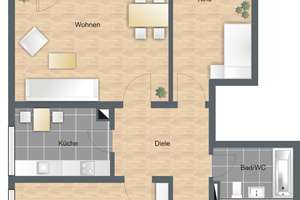 Ihre neue Wohnung! - praktische 3-Zimmer-Wohnung in schöner und ruhiger Lage