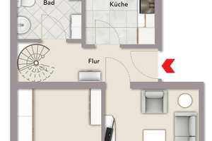 Maisonette-Wohnung mit Dachterrasse in Nürnberg-St. Johannis – Die vollständige Adresse der Immobilie erhältst du vom Anbieter., 90419 Sandberg, Nürnberg – Vorschaubild 15