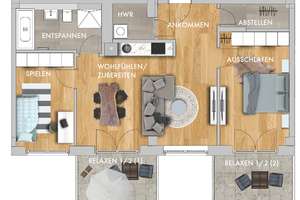 *** 3-Zimmer, Sprossenfenster, hohe Decken * 2 Balkone * Parkett * Fußbodenheizung * TG *** – Straße der Nationen 80, 9111 Zentrum, Chemnitz – Vorschaubild 18