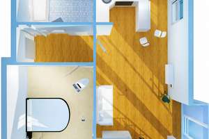 **HAUNSTETTEN** Moderne und lichtdurchflutete 2 ZKB- Wohnung im Campanile – Albert- Leidl- Straße 4, 86179 Haunstetten-Süd, Augsburg – Vorschaubild 15